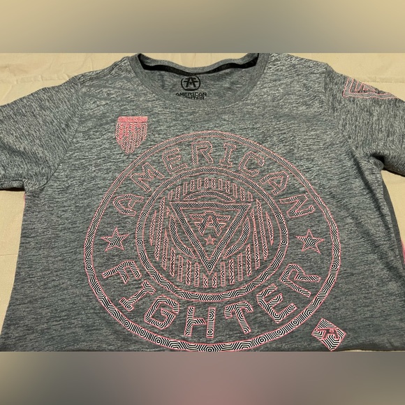 American Fighter womens top, Gray heathered ombré, Size L - Picture 5 of 6